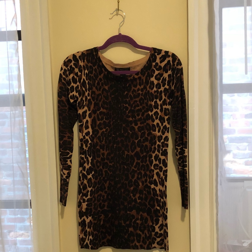 INC leopard knit dress - S
